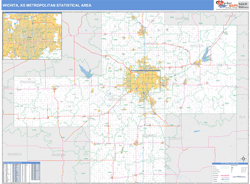 Wichita Metro Area Wall Map