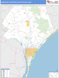 Wilmington Metro Area Wall Map