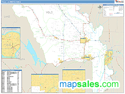 Yolo Metro Area Wall Map