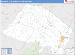 Winchester Metro Area Wall Map