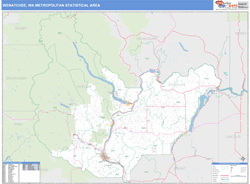Wenatchee Metro Area Wall Map