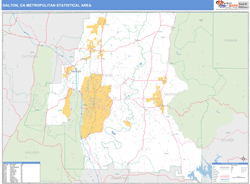 Dalton Metro Area Wall Map