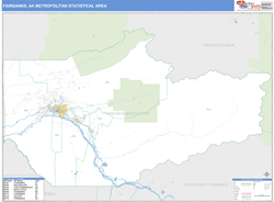 Fairbanks Metro Area Wall Map