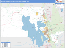 Ogden-Clearfield Metro Area Wall Map