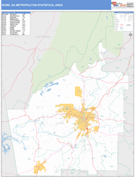 Wasatch Front Metro Area Wall Map