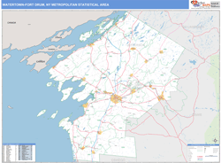 Coachella Valley Metro Area Wall Map