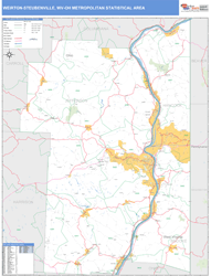 Antelope Valley-High Desert Metro Area Wall Map