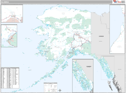 Alaska  Wall Map