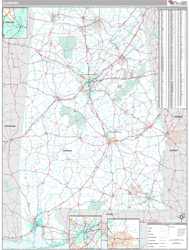 Alabama  Wall Map