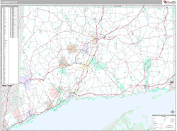 Connecticut  Wall Map