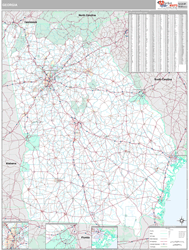 Georgia  Wall Map