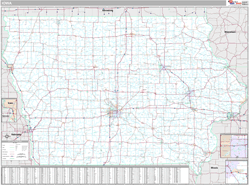 Iowa  Wall Map