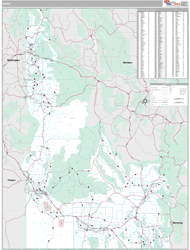 Idaho  Wall Map