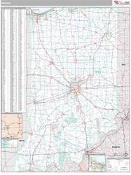 Indiana  Wall Map