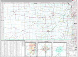 Kansas  Wall Map