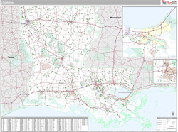 Louisiana  Wall Map