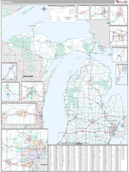 Michigan  Wall Map