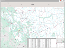 Montana  Wall Map