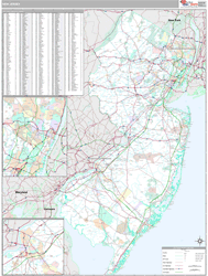 New Jersey  Wall Map