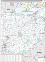 Ohio  Wall Map