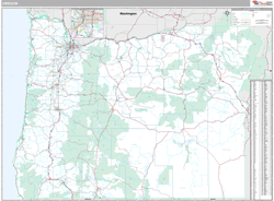 Oregon  Wall Map