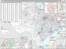 Texas  Wall Map