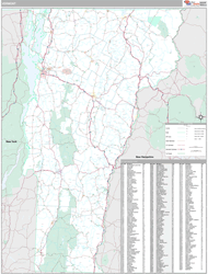 Vermont  Wall Map