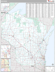 Wisconsin  Wall Map