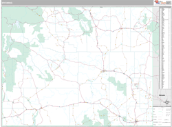 Wyoming  Wall Map