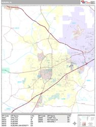 Auburn Wall Map
