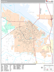 Decatur Wall Map