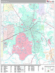 Huntsville Wall Map