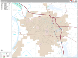 Conway Wall Map