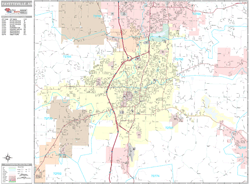 Fayetteville Wall Map