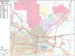 North Little Rock Wall Map