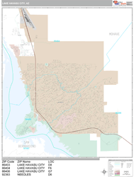 Lake Havasu City Wall Map