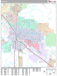 Tucson Wall Map