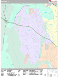 Aliso Viejo Wall Map