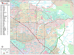 Anaheim Wall Map