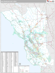 Bay Area Wall Map