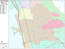 Berkeley Wall Map