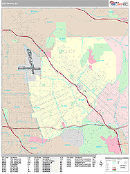 Burbank Wall Map