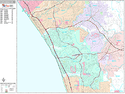 Carlsbad Wall Map