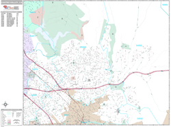 Castro Valley Wall Map