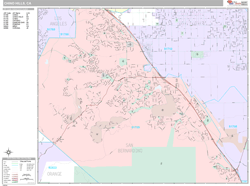 Chino Hills Wall Map