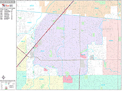 Citrus Heights Wall Map