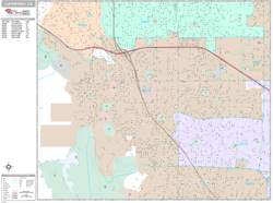 Cupertino Wall Map