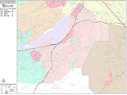 Diamond Bar Wall Map