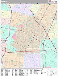 Downey Wall Map