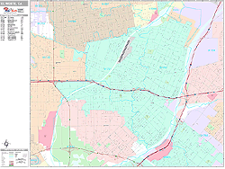 El Monte Wall Map